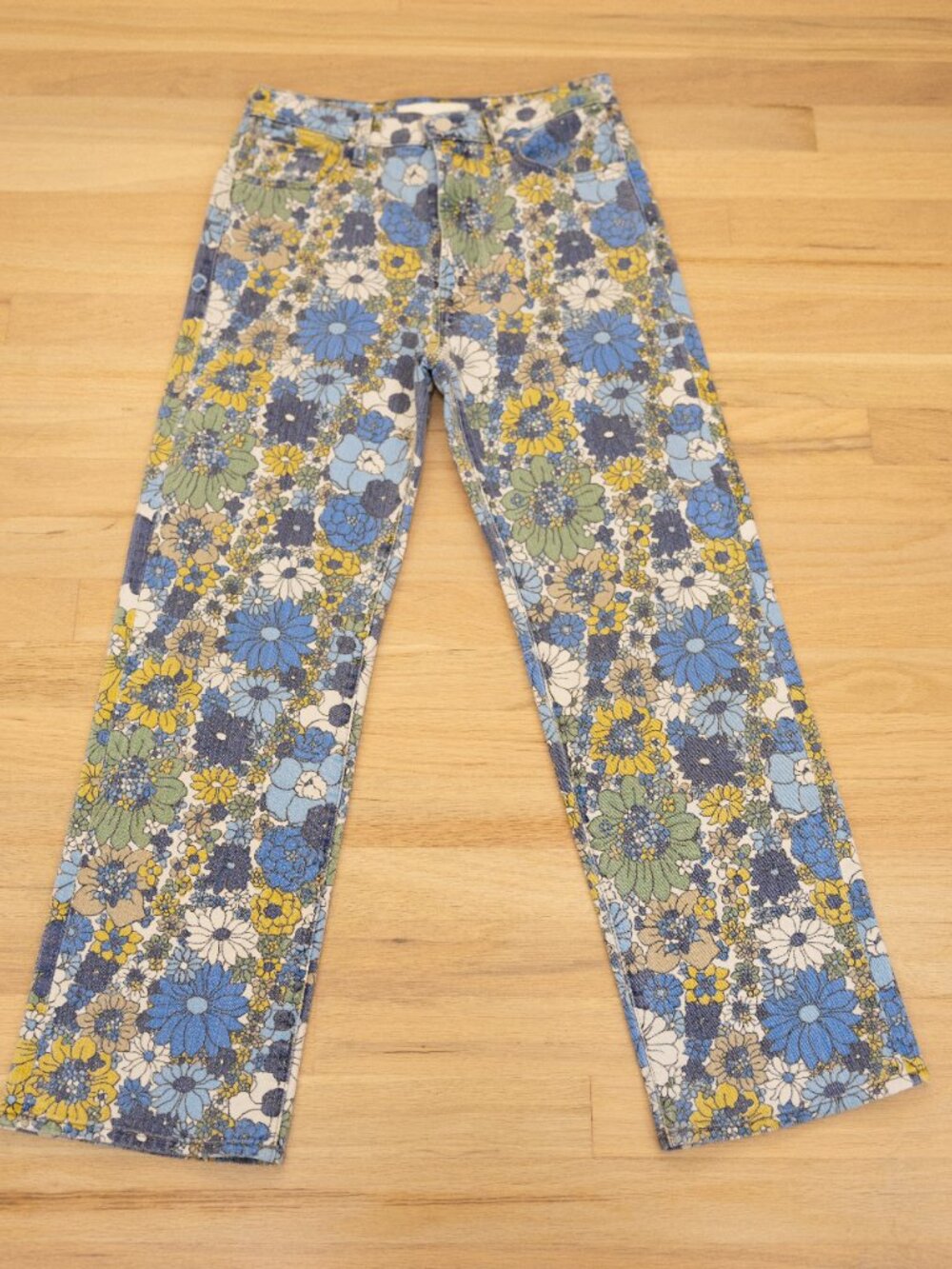 MOTHER SUPERIOR The Rambler Zip Ankle in Dirtbike Flowers Size 28 (fits like 27) - Picture 2 of 10